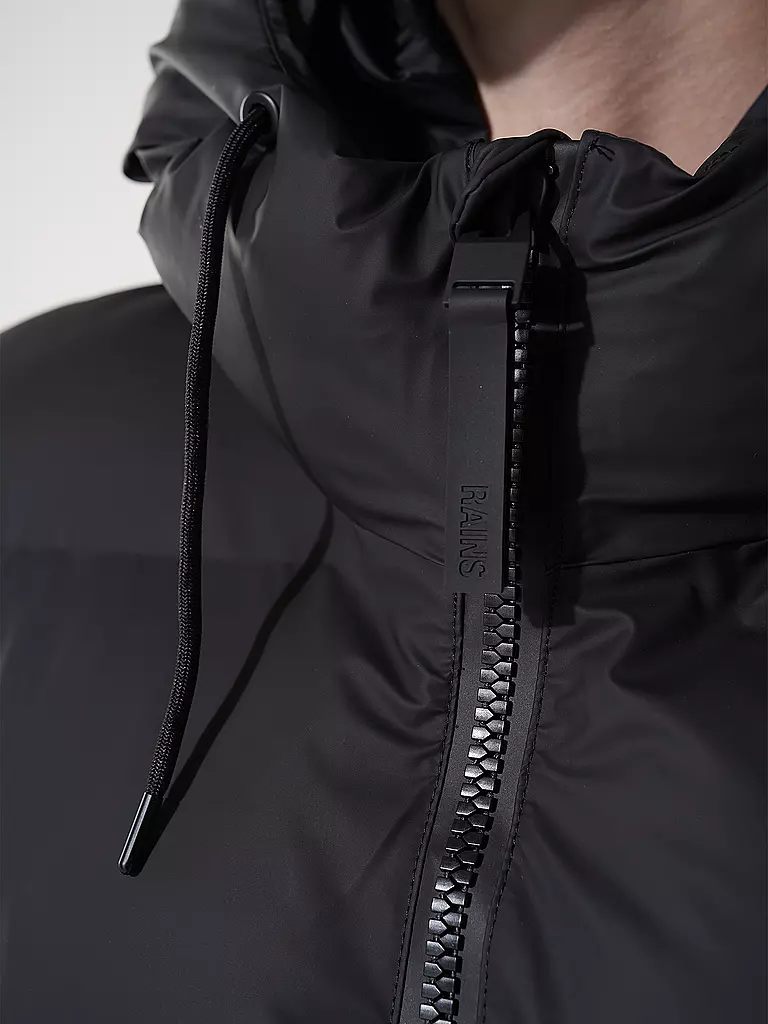 RAINS Steppmantel ALTA LONGER PUFFER JACKET schwarz