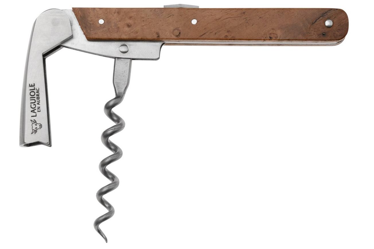 Laguiole en Aubrac Wine Opener SOP99SBT Teak, kelnersmes, Andre & Michel Bras Edition