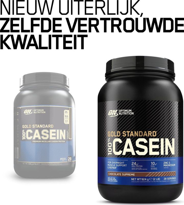 Optimum Nutrition - Casein Gold Standard - Eiwitshake - Chocolade - 908gr