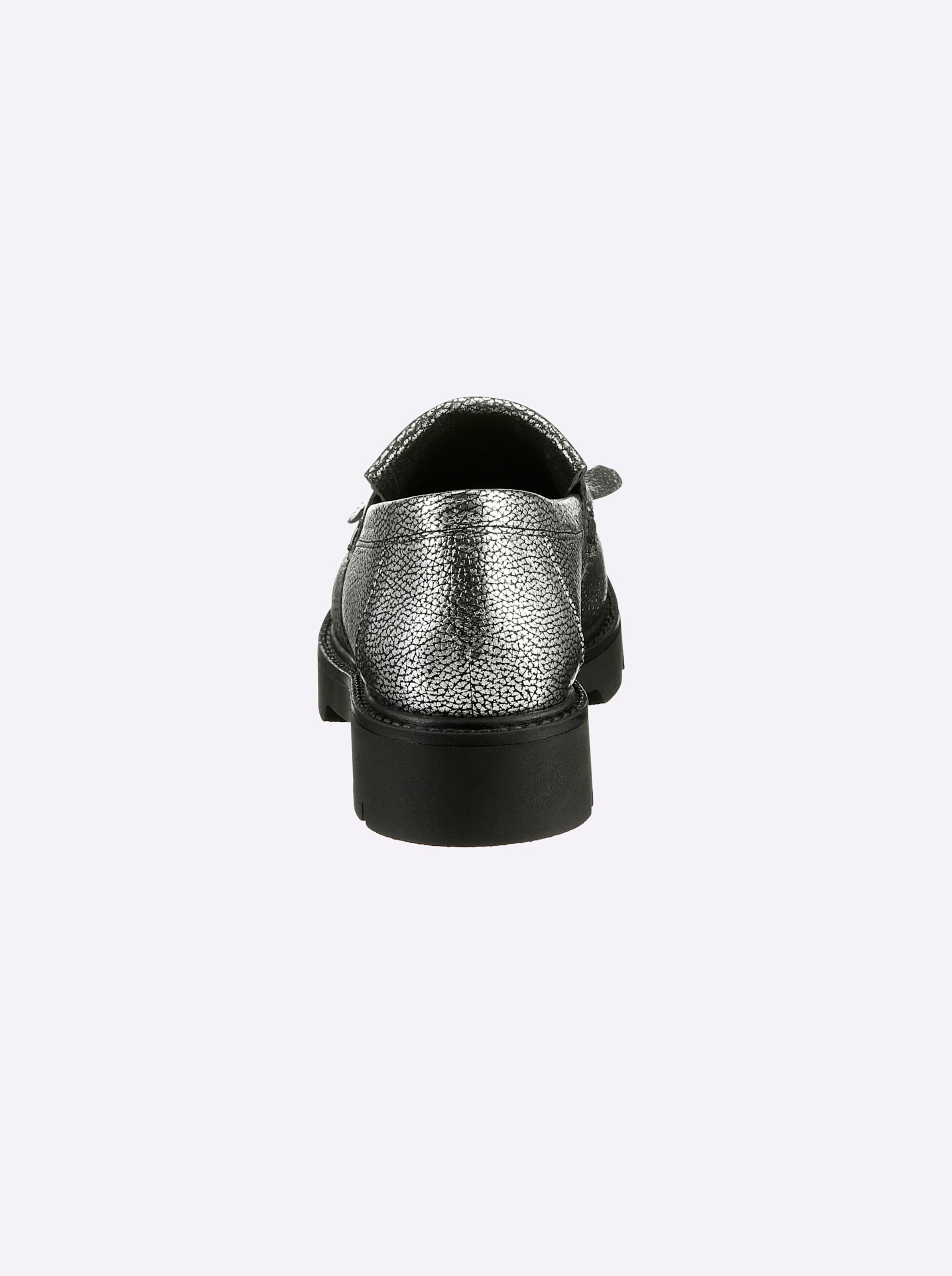 heine Slipper in silbergrau