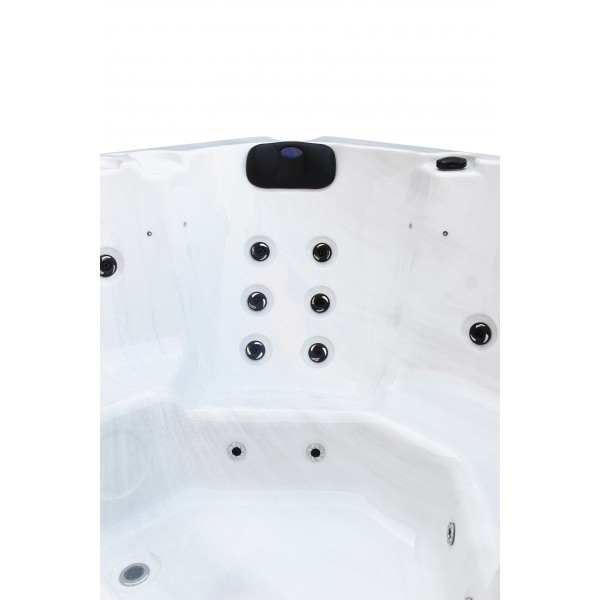 Badstuber Palma outdoor whirlpool 5-persoons wit