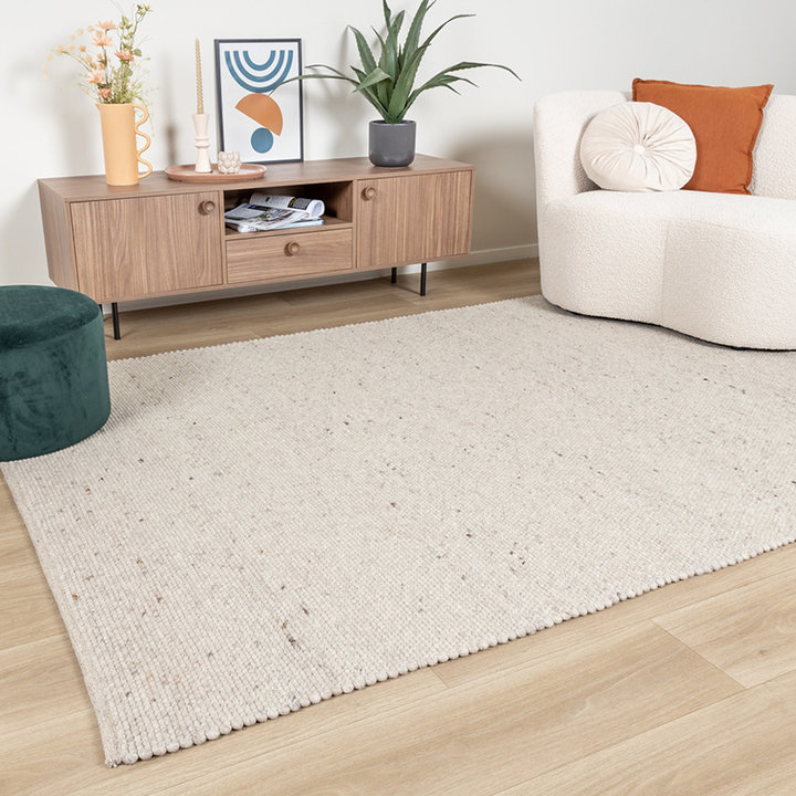 Wollen vloerkleed - Wise Wit/Naturel | Heerlijk warm