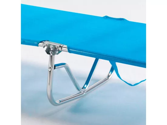 4 chaises longues pliantes en aluminium pour plage et jardin Koh Samui