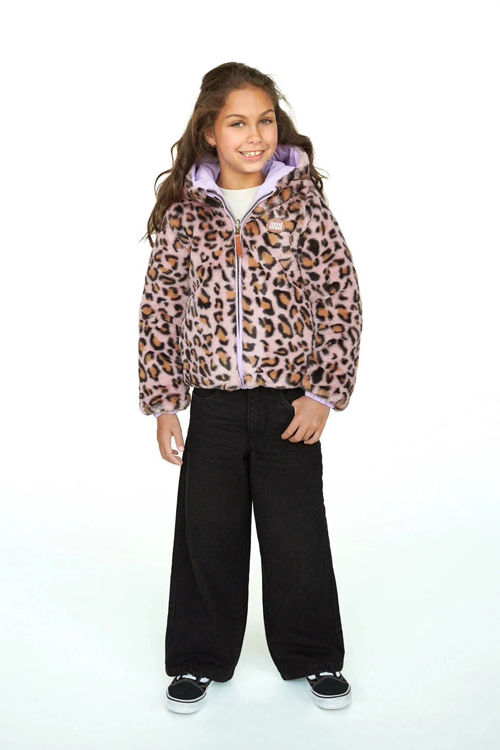 Moodstreet reversible jas paars