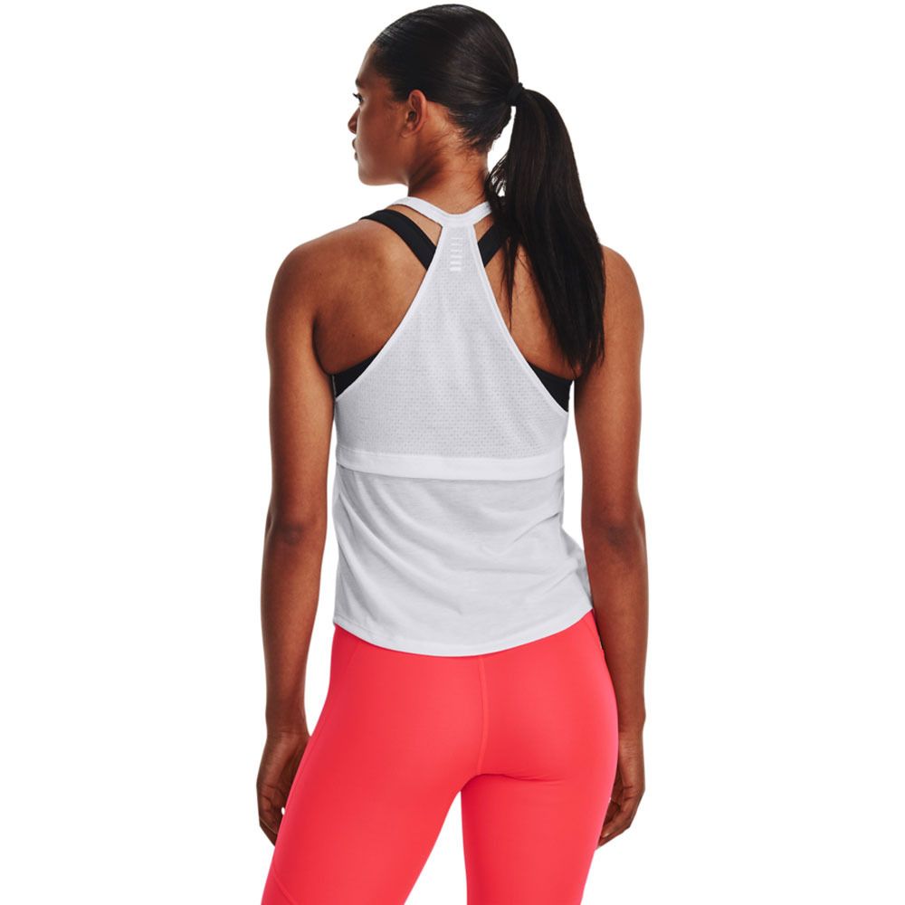 Under Armour STREAKER RUN - Débardeur Femme blanc