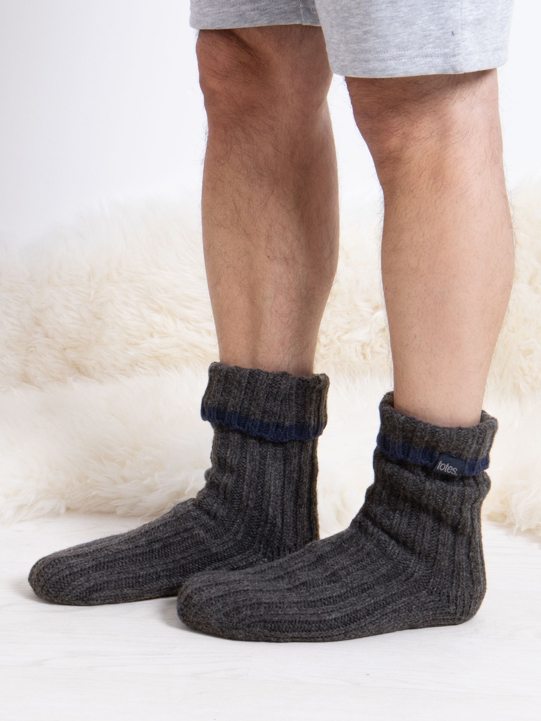 Totes dikke winter pantoffelsokken voor heren