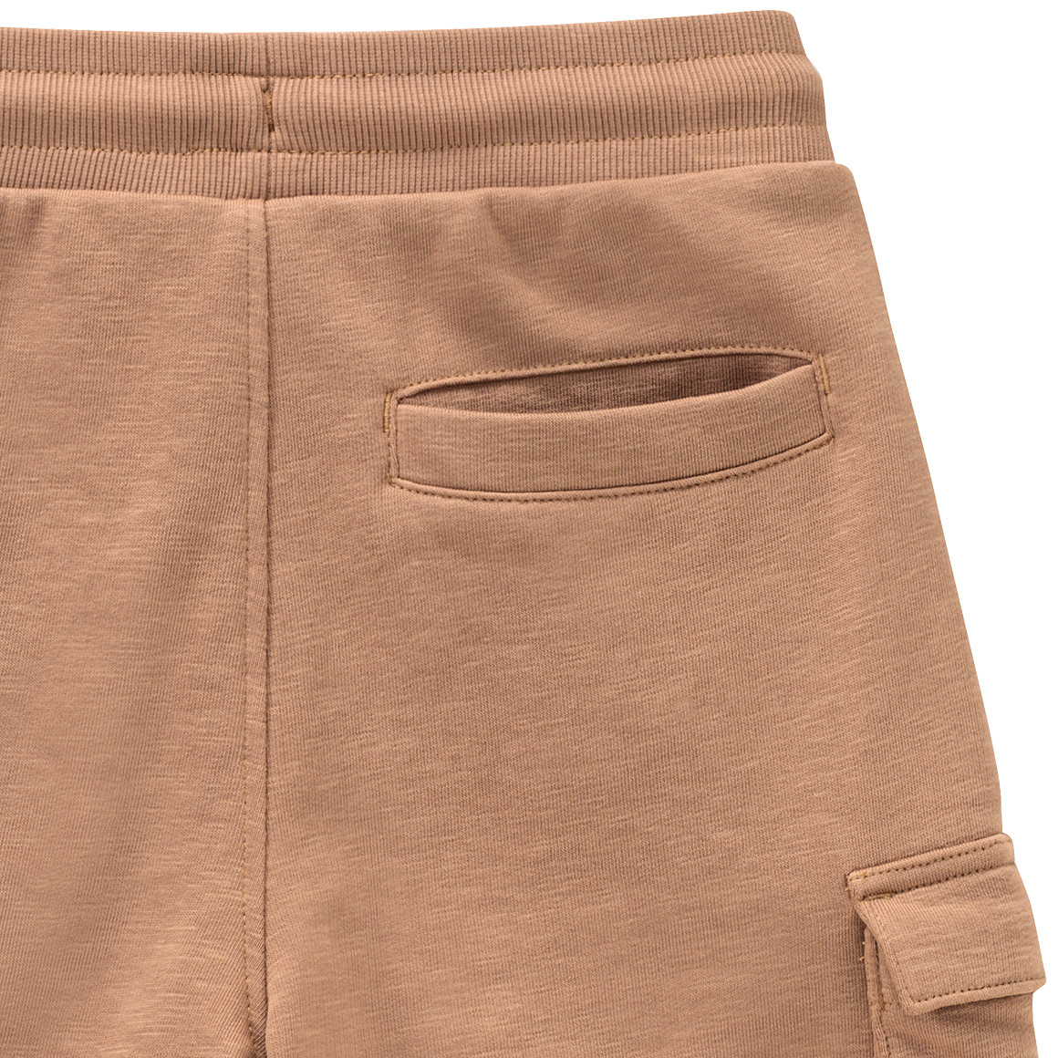 Topolino Jungen Joggingshorts mit Rippbund hellbraun