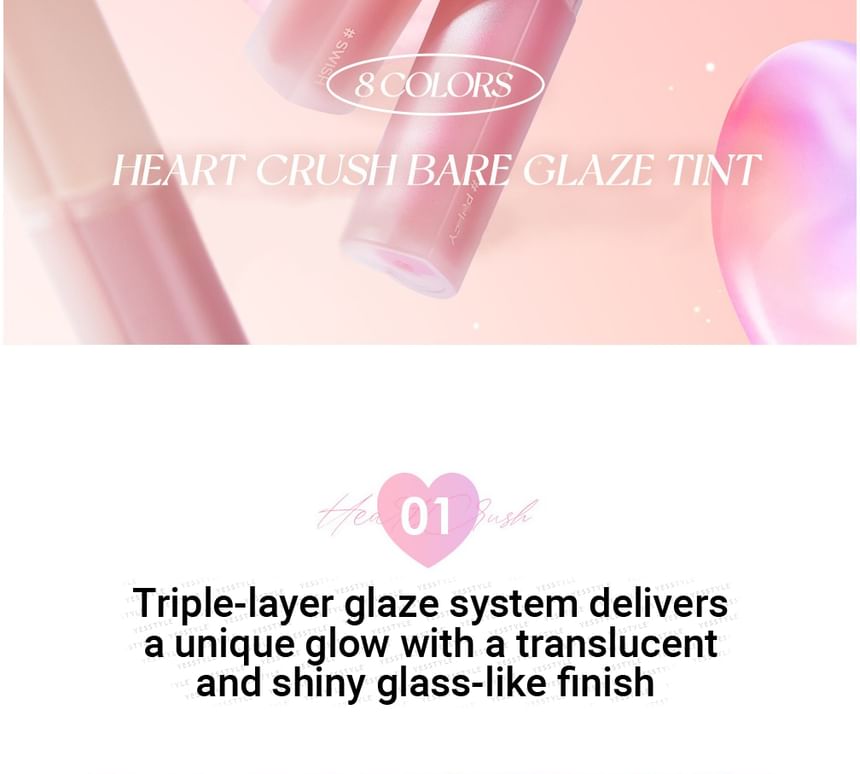 HOLIKA HOLIKA - Heart Crush Bare Glaze Tint - 8 kleuren