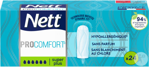 Nett ProComfort Ultra Confortable Tampons Digitaux Super Plus 24 Tampons
