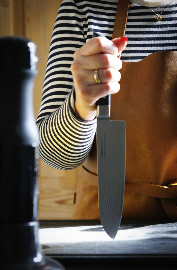 Endeavour Santoku - kniv 17,5 cm Sort