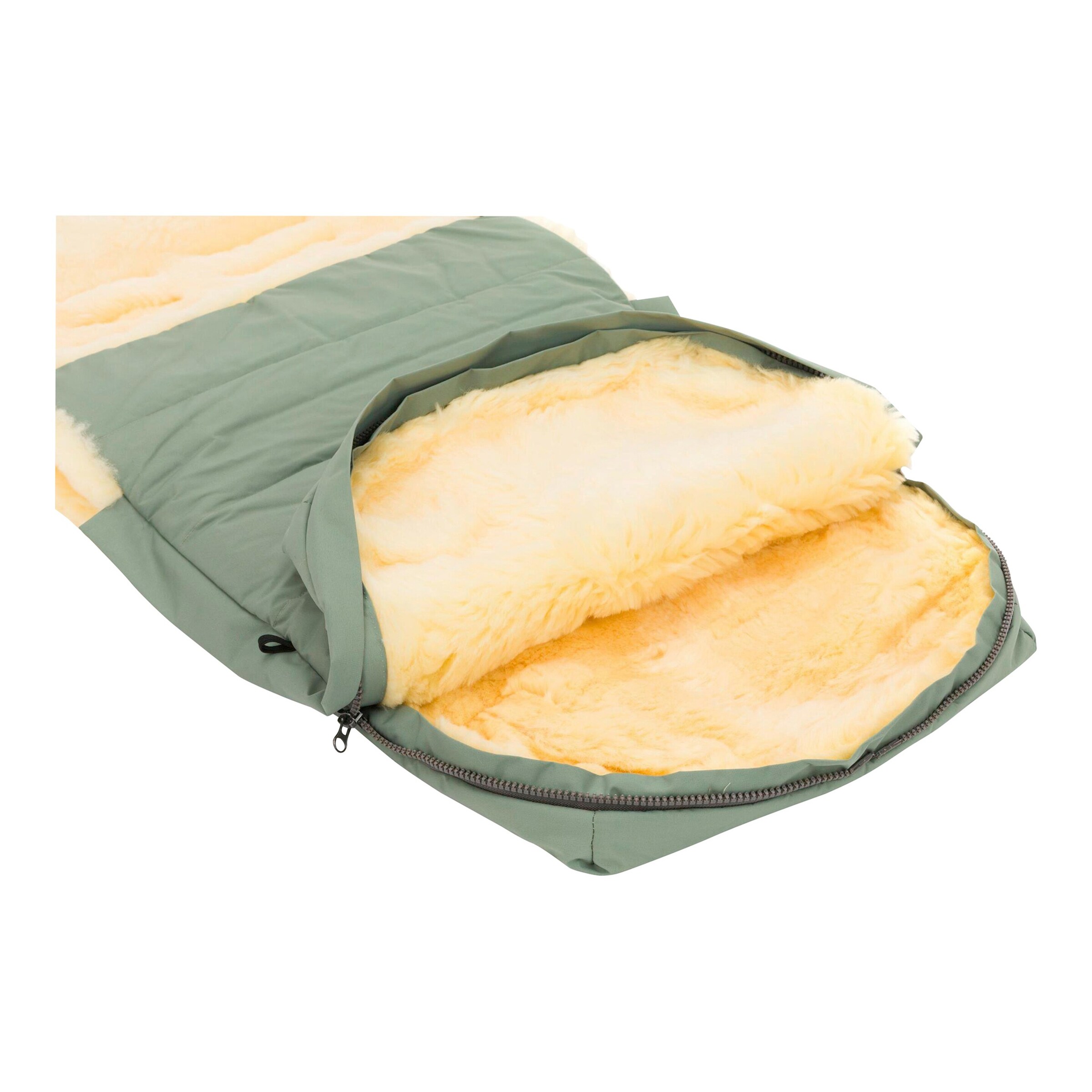 babycab Winterfußsack Lammfell Lille für Kinderwagen, Buggy salbei
