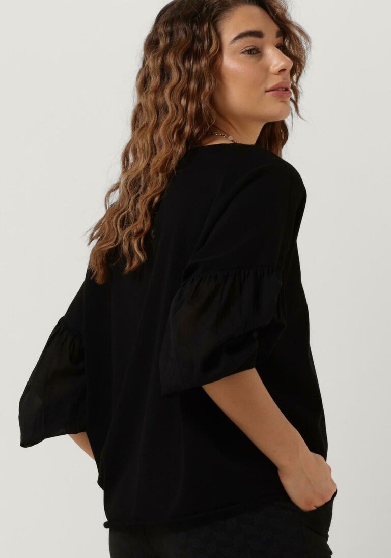 10DAYS zwarte 10days trui soft sweater voile