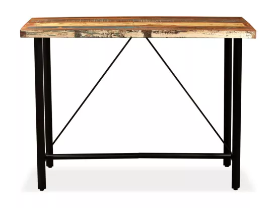 Table de bar Bois massif de récupération 150 x 70 x 107 cm