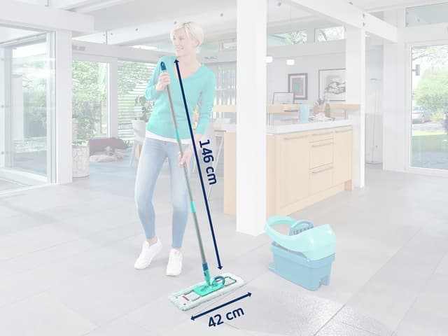 Leifheit Profi XL micro duo Gulvvasker Hvid/Grøn