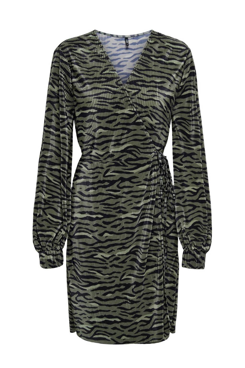 ONLY MATERNITY zwangerschapsjurk OLMCLAUDIA met all over print groen/zwart