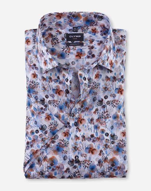 OLYMP| Herren Hemd OLYMP LUXOR Modern Fit Kurzarm