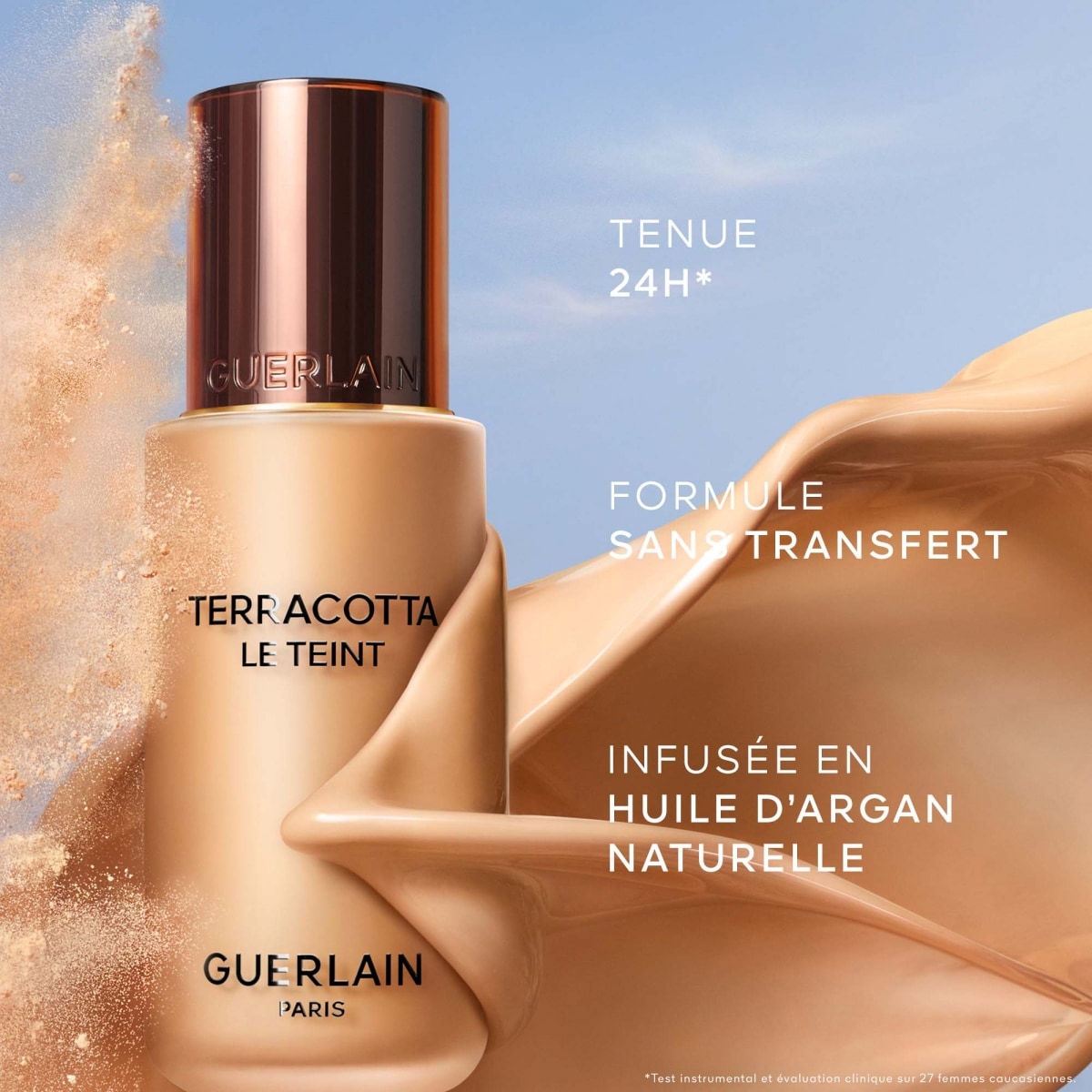 GUERLAIN Terracotta Le Teint Fond de Teint Perfection Naturelle Fraîcheur Bonne Mine Tenue 24h - Sans Transfert