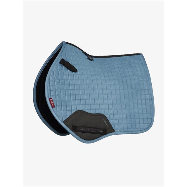 Zadeldek LeMieux Mini Suède Close Contact Square Springen Lichtblauw