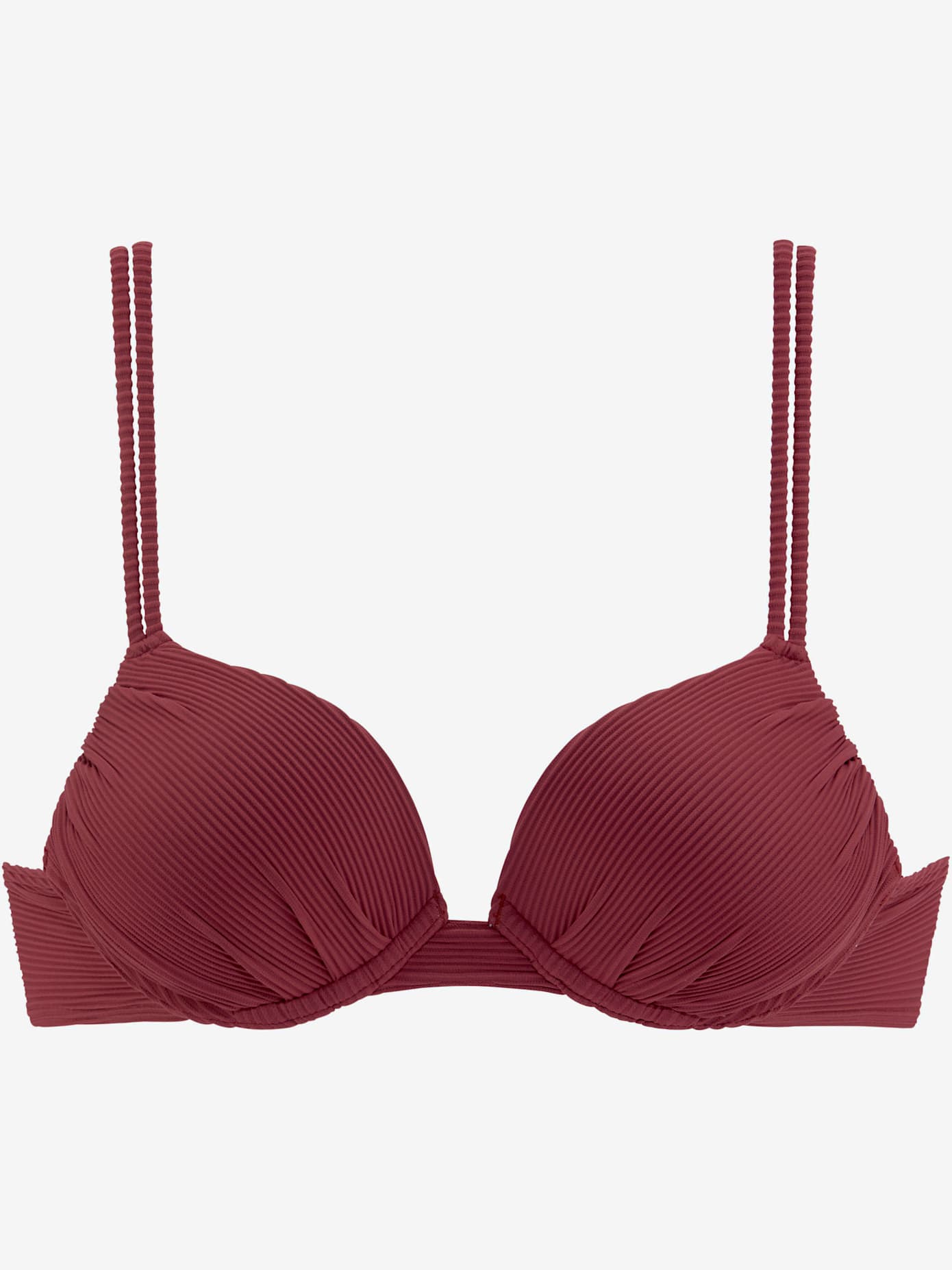 Haut de bikini push-up tissu structuré élégant