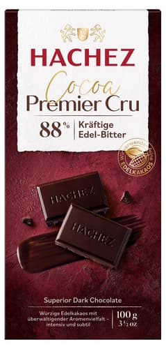 Hachez Tafel Cocoa Premier Cru 88%