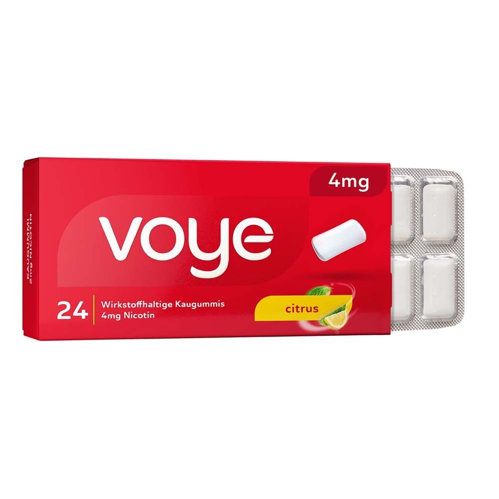Voye Citrus4 mg wirkstoffhaltiges Kaugummi