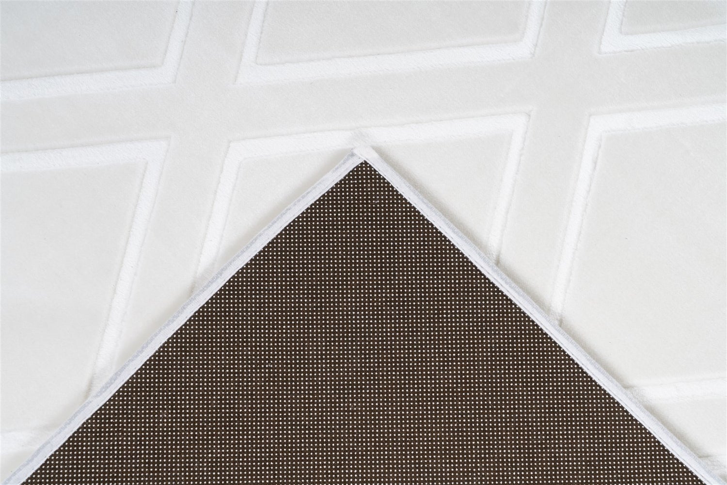 Kortpolig vloerkleed Blissique Wit Modern, Klassiek 120 x 170 cm