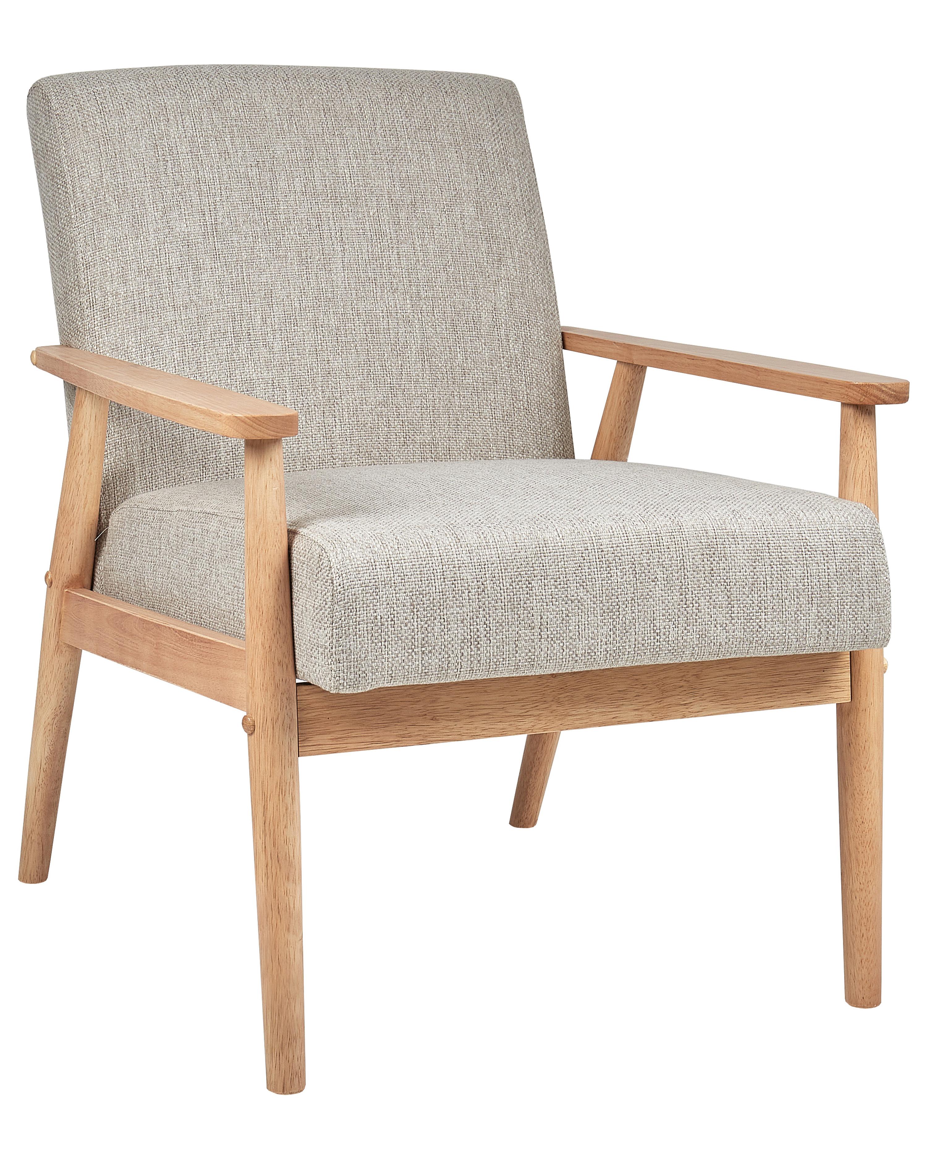 Fauteuil ESRUM Stof Lichtbruin/grijs