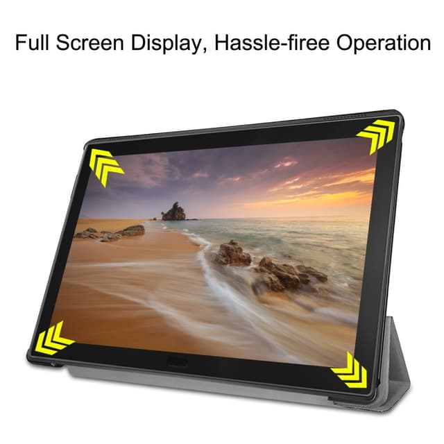 Trifoldet stativdæksel til Lenovo Tab E10