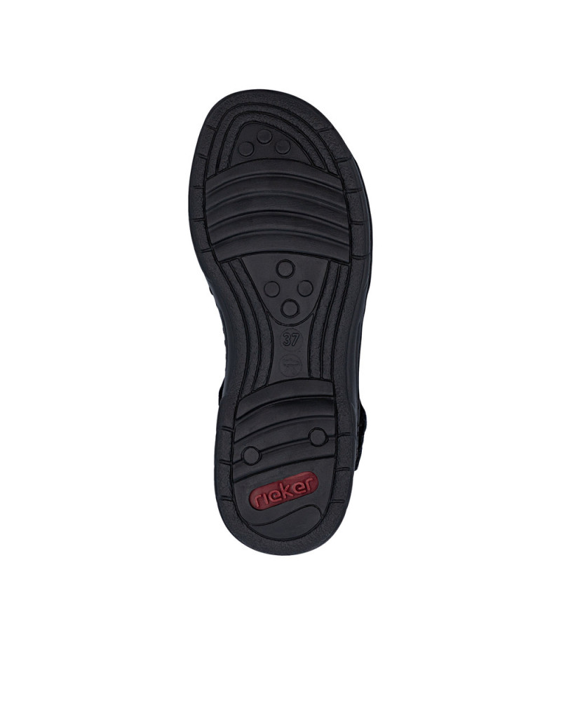 Rieker Dame Sandal Sort