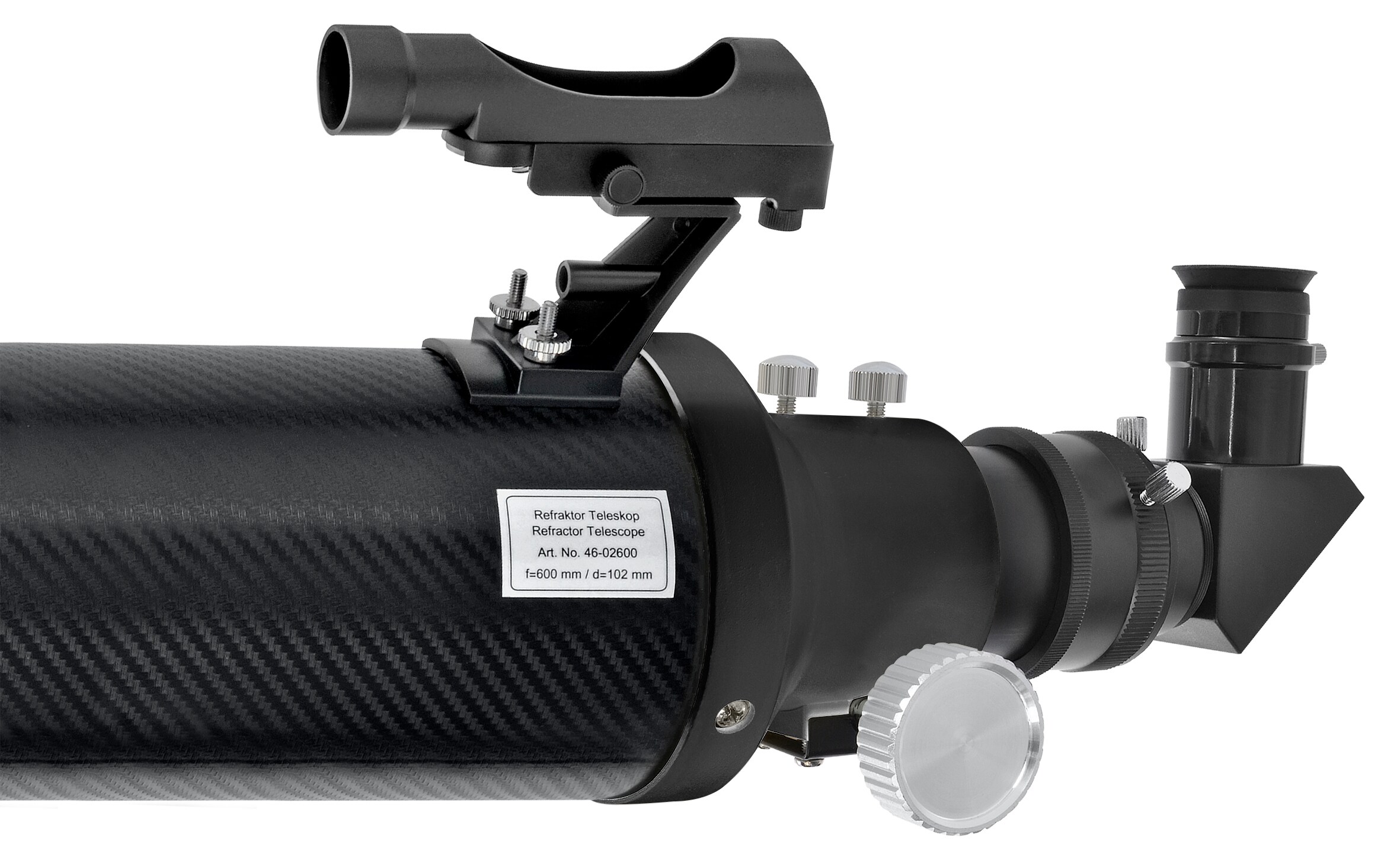 BRESSER Polaris-II 102/600 EQ3 Linsenteleskop mit Smartphone-Adapter & Sonnenfilter