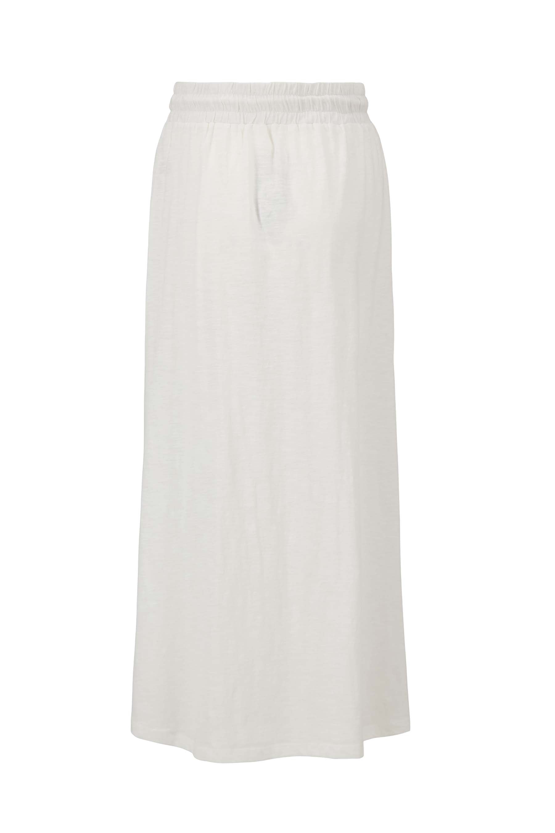 lange wijde jersey rok