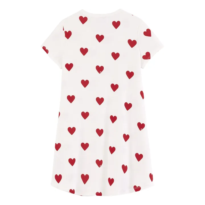 Petit Bateau Chemise de Nuit Marama Coton Bio | Blanc