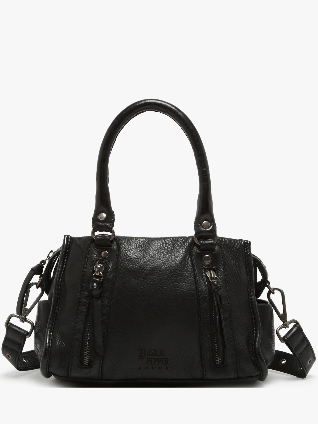 Sac bandoulire Barcelone cuir BASILIC PEPPER