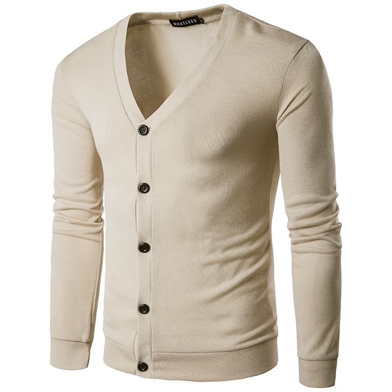 YIKES - V-hals effen gebreide cardigan