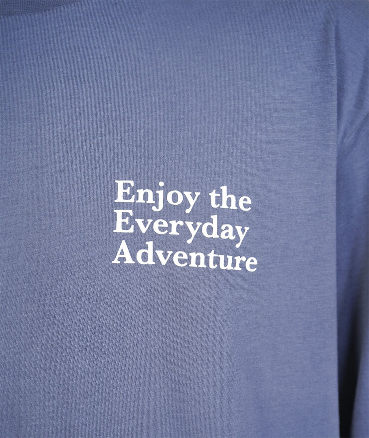 ELSK QUOTE CH MEN'S BRUSHED LS T-SHIRT 109 vintage blue