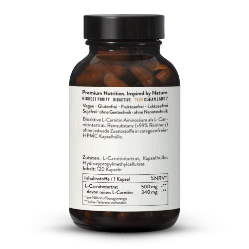 Sunday Natural Products  L-Carnitin 500 mgKapseln