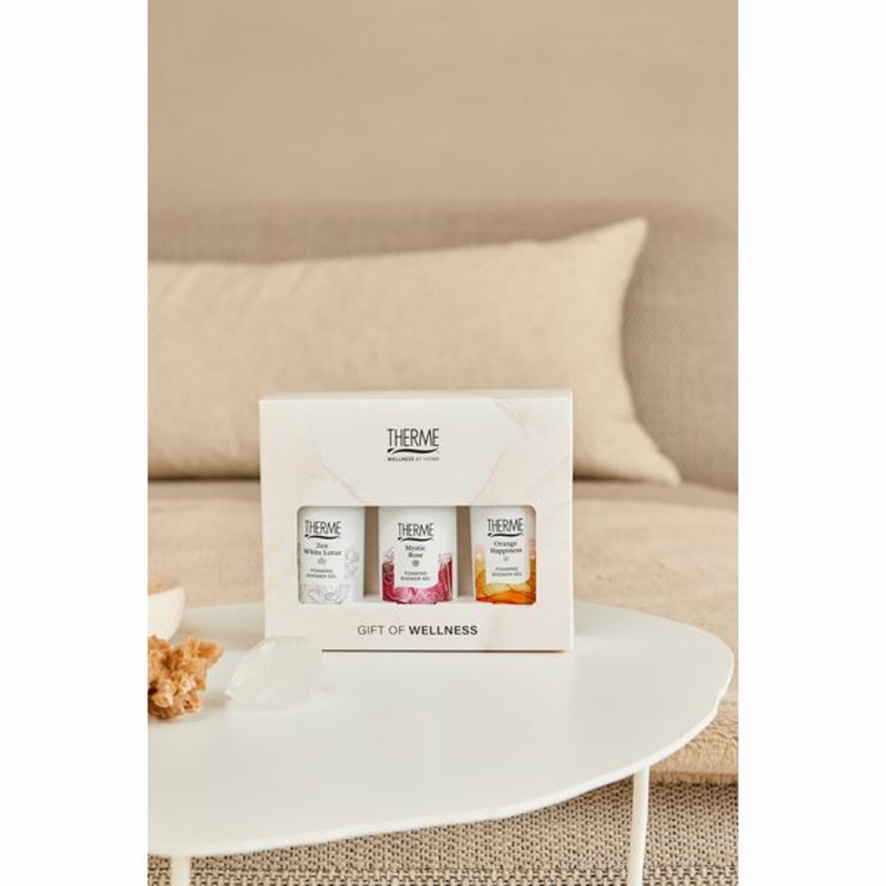 Therme Foaming Shower Favorites Geschenkset Orange Happiness + Zen White Lotus + Mystic Rose1 set