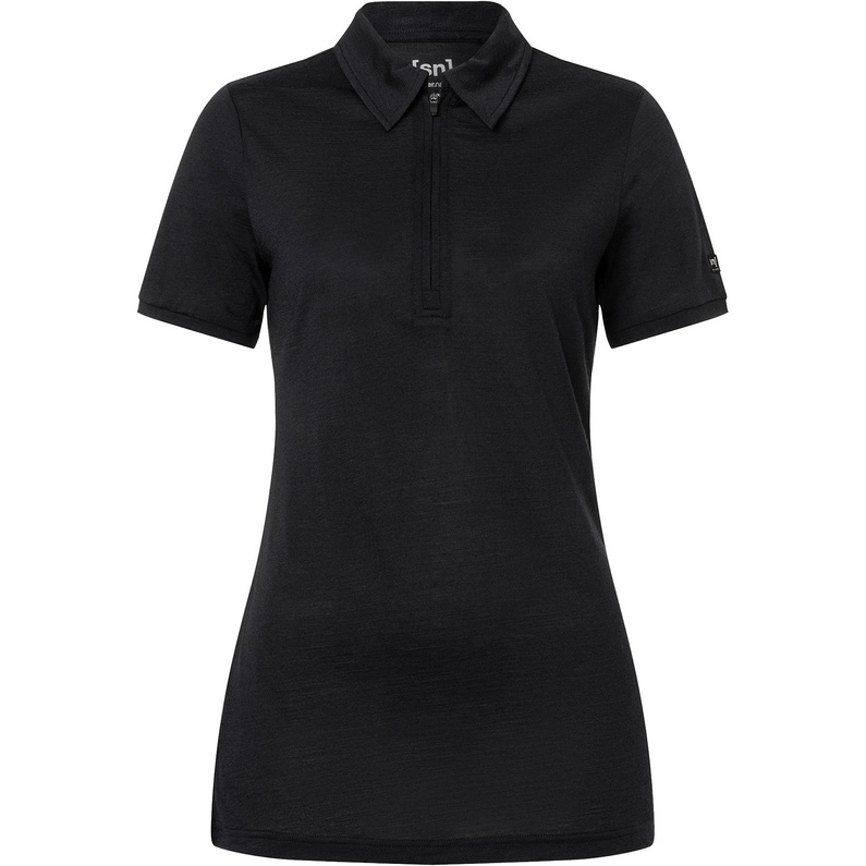 Super.Natural Damen Zip Polo T-Shirt