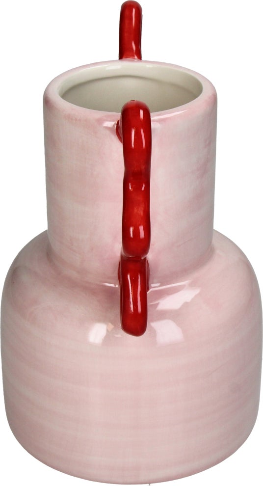 Vaas Pool Party roze / rood 20,6 x 14,4 x 22 cm