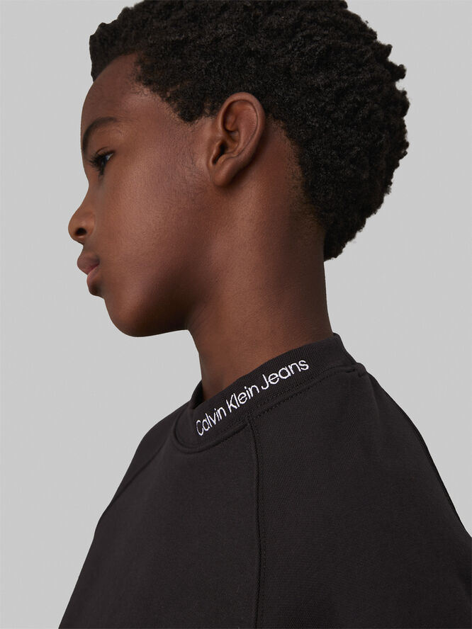 Calvin Klein NECK EMB. FLEECE CREWNECK Ck black