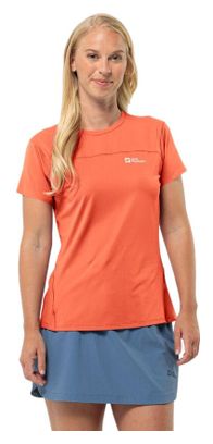 T-Shirt Technique Femme Jack Wolfskin Prelight Chill Orange