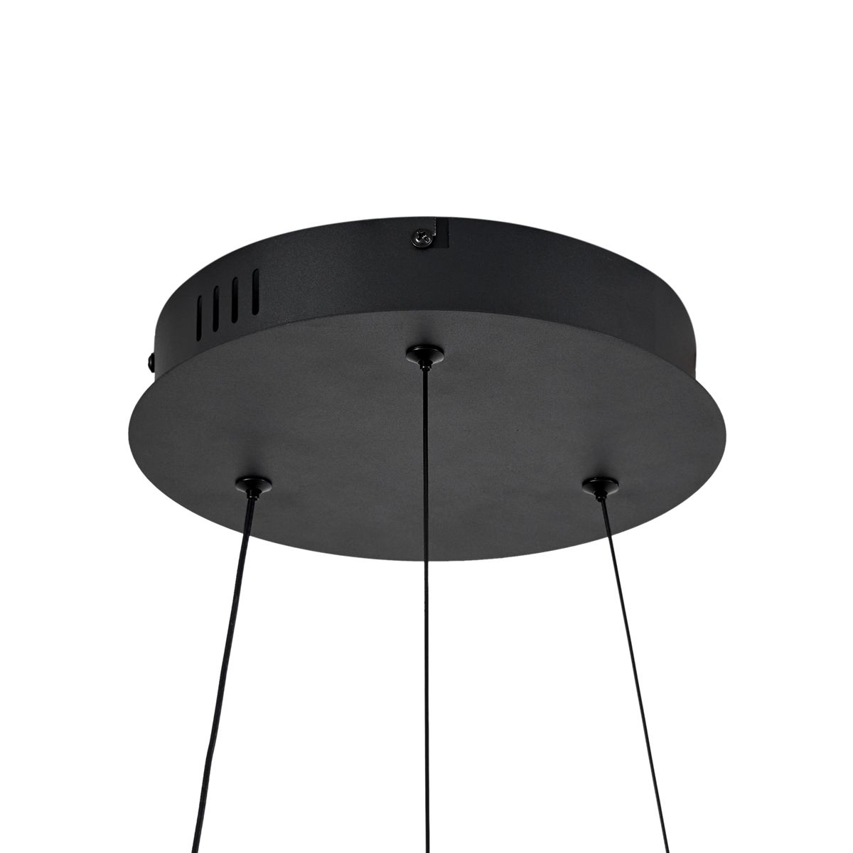 Moderne hanglamp zwart 78cm incl. LED 3-staps dimbaar - Anello Chandelier