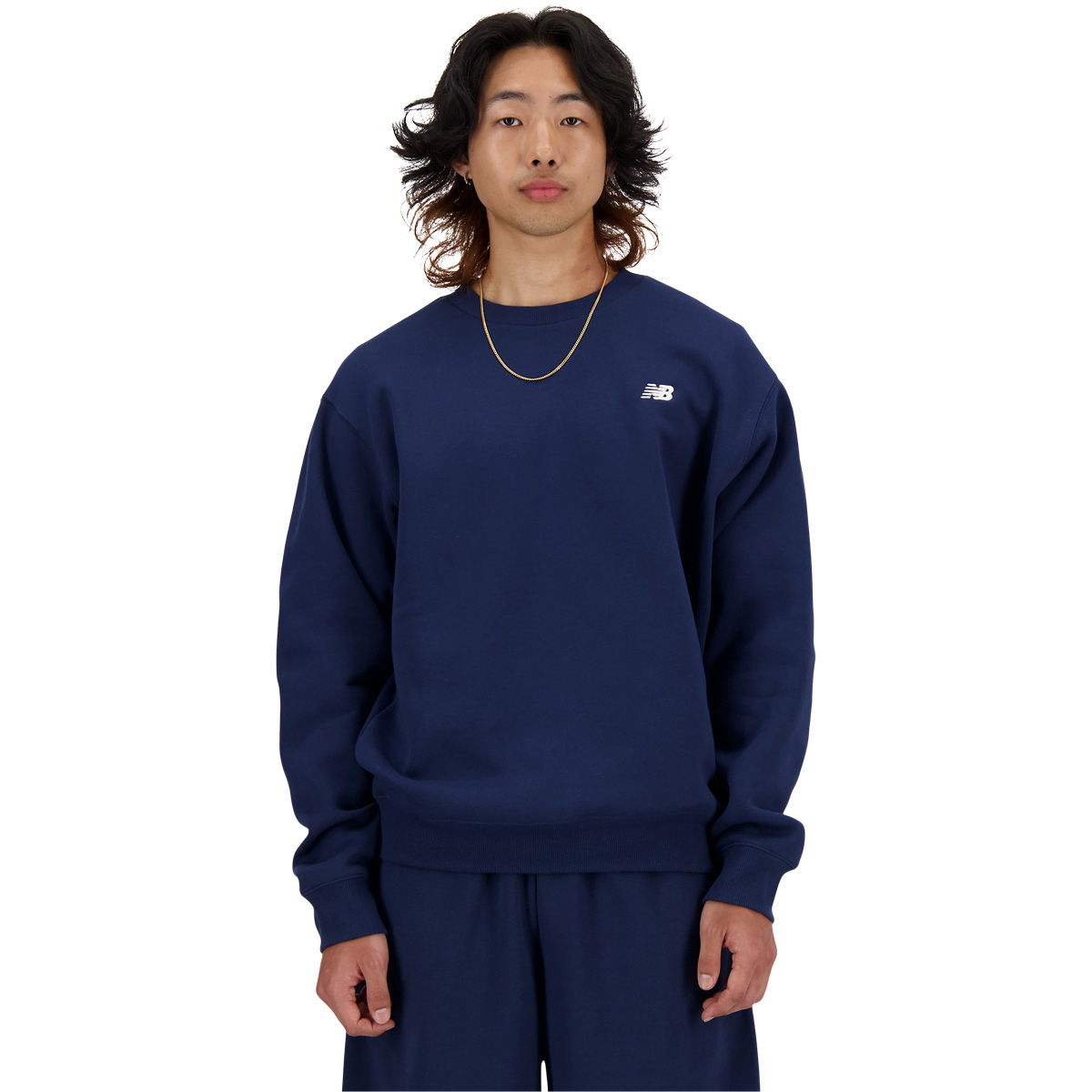 New Balance Small Logo Brushed Crew Sweatshirt Herre