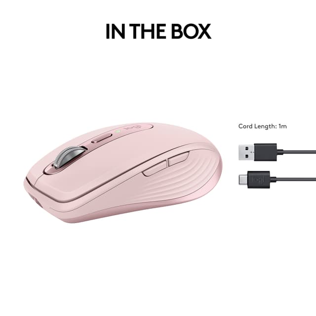 Logitech MX Anywhere 3S trådløs mus (Rose)