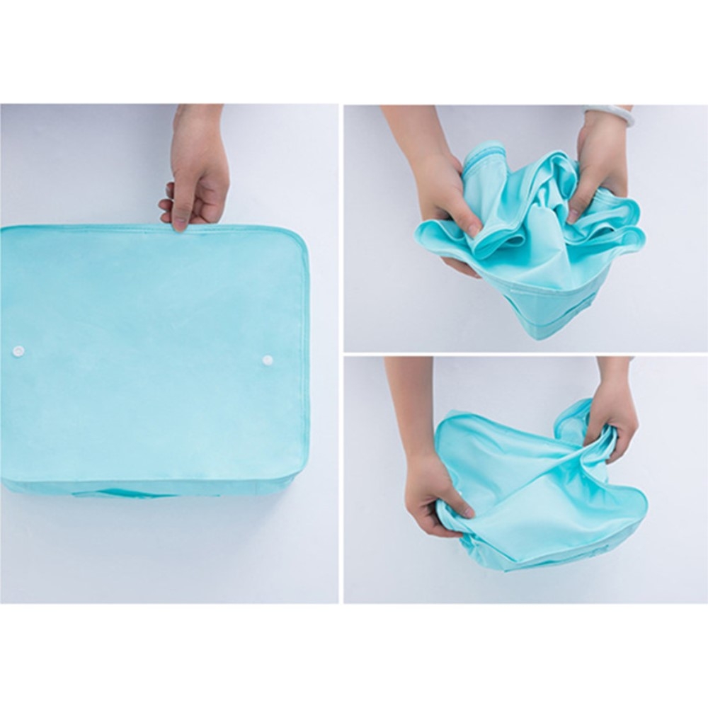 (8er Set) Reise Aufbewahrungsbeutel Tasche für Reisegepäck - Grau