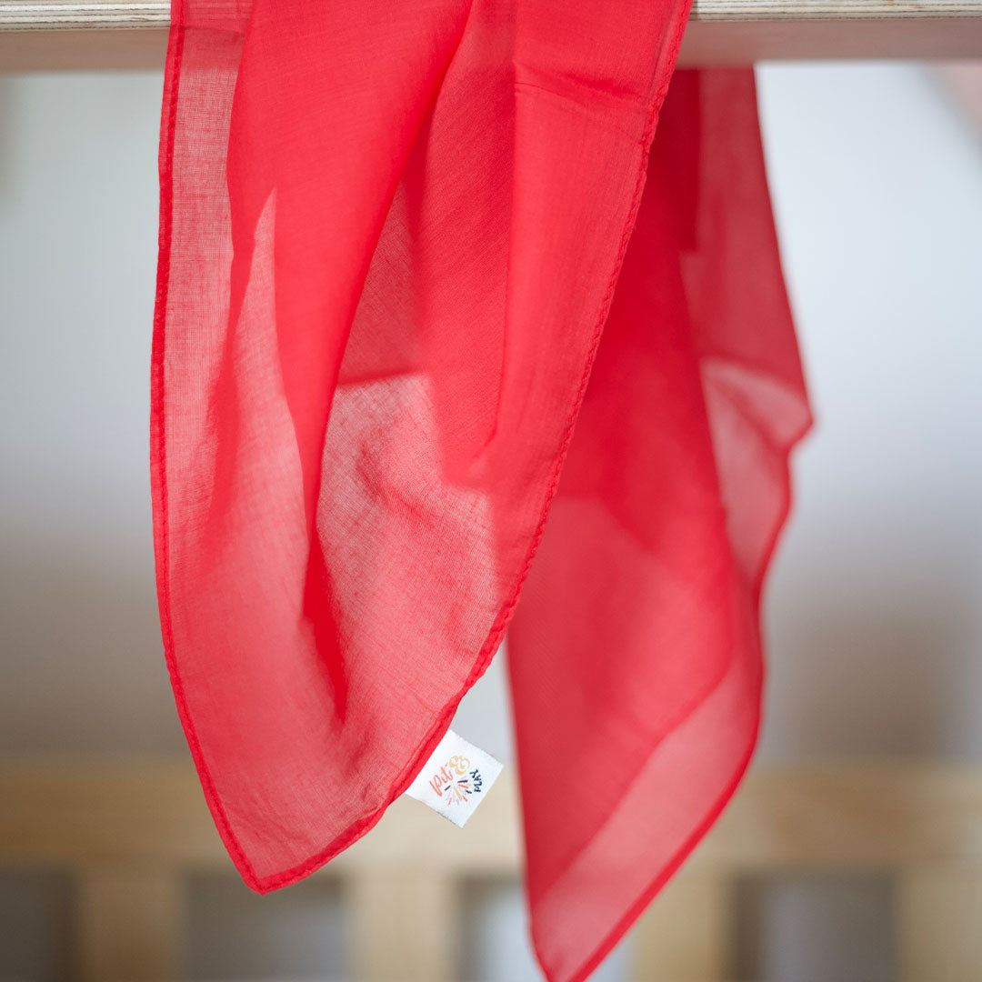 pit and play speeldoek regenboog - rood - 48x48 cm