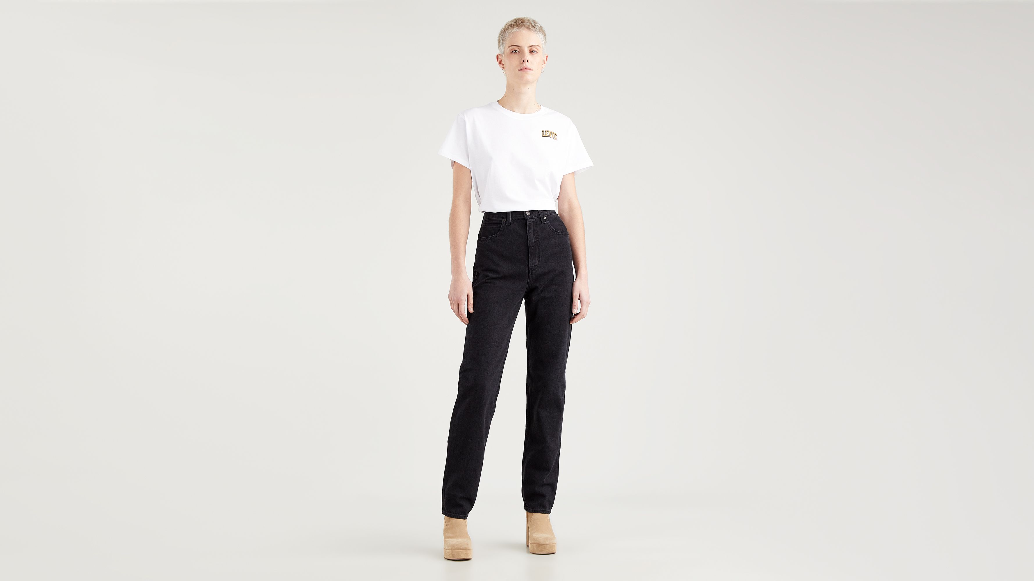 Jean droit taille haute ’70 slim - Trainwreck - Noir