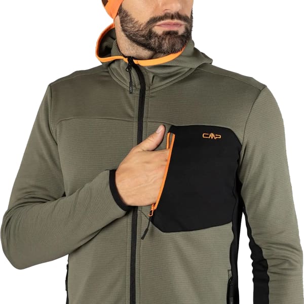 Veste de ski CMP MAN STRETCH PERFORMANCE JACKET FIX HOOD OLIVE