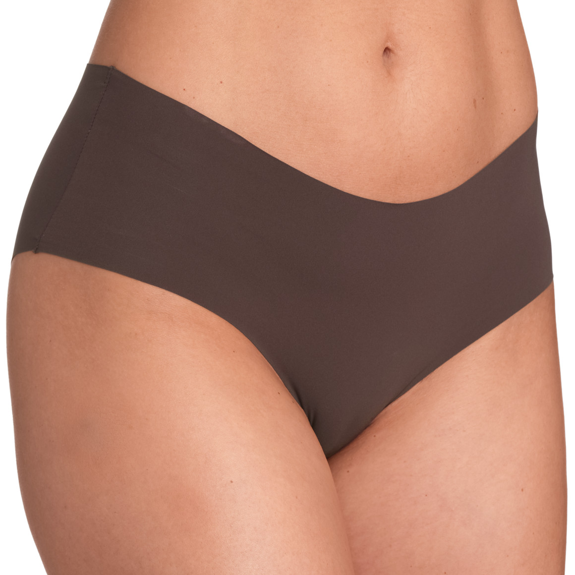 Gina Benotti Damen Seamless-Panty im Basic-Look dunkelbraun