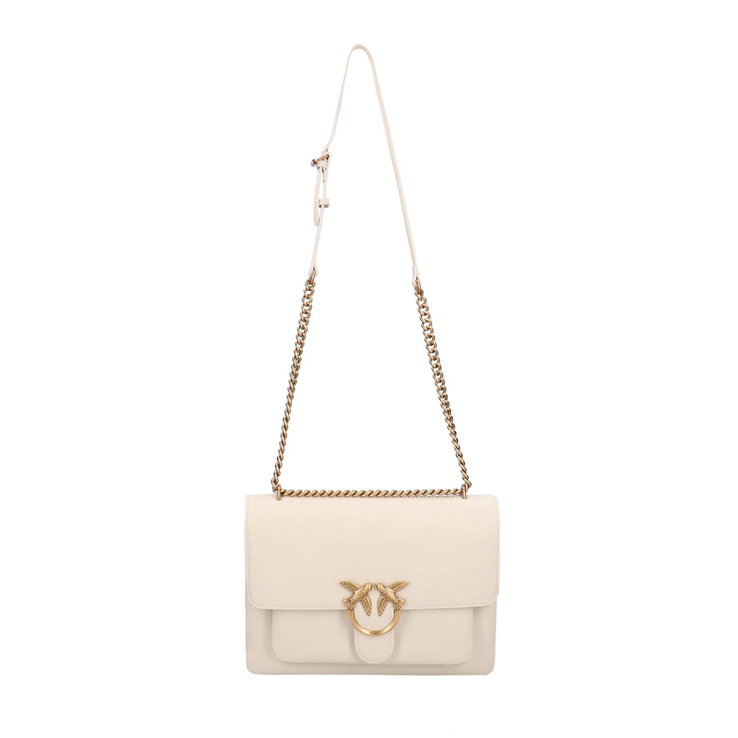 Pinko Love One Soft Big white-white-antique gold
